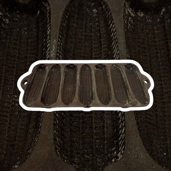 Wagner Ware Vintage 7 Corn Cob Stick Cornbread Cast Iron Pan Made in the USA - Picture 6 of 16